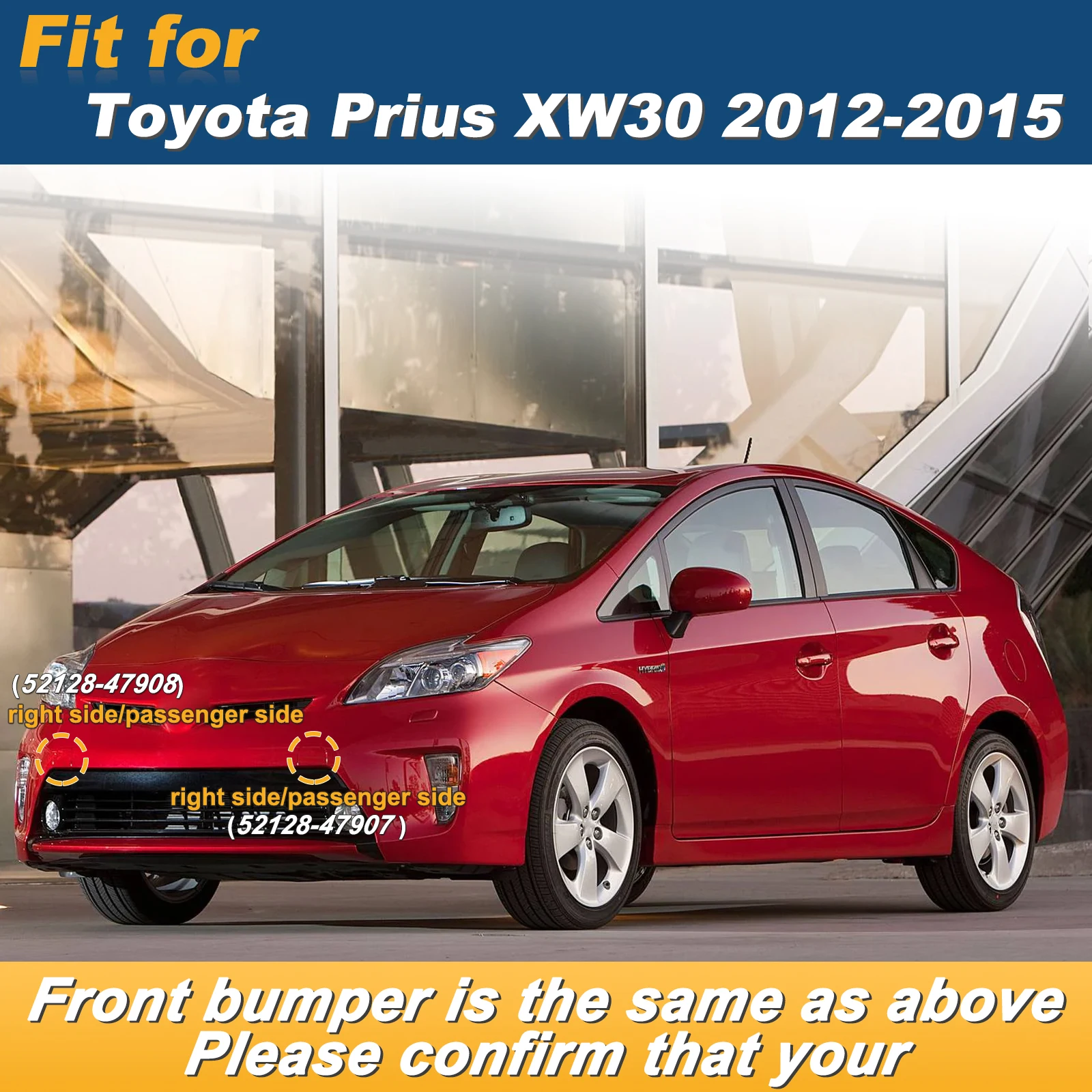 Front Bumper Tow Hook Cap Towing Eye Cover For Toyota Prius XW30 2012 2013 2014 2015 52128-47907 52128-47908 Car Accessories