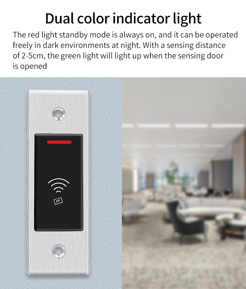 9-18V 125Khz RFID Reader Keyless Door Opener Metal Access Control Keypad IP66 Wa