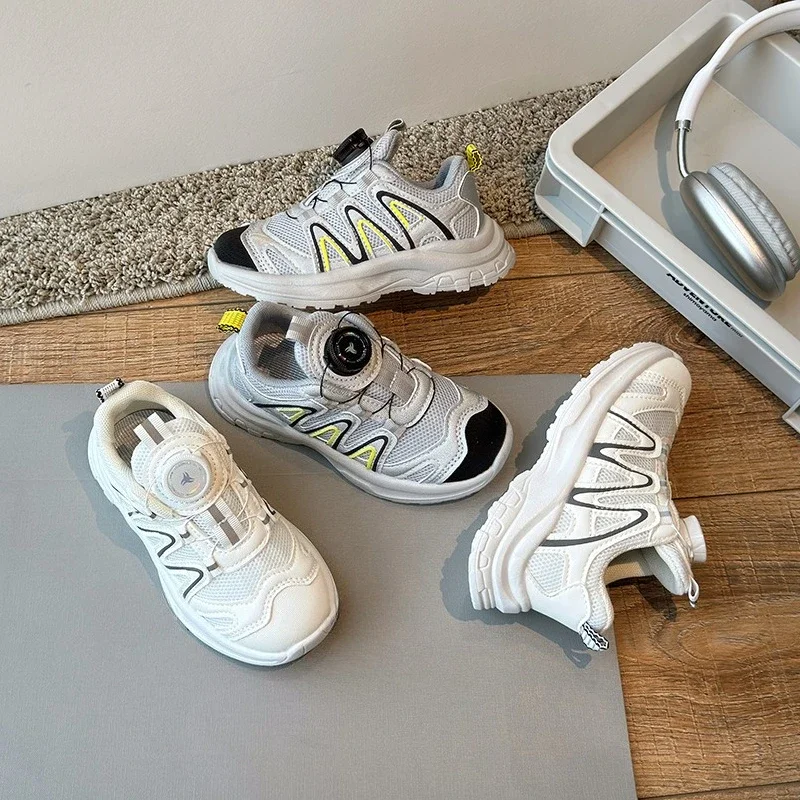 Breathable Mesh Kids Basketball Sneakers for Girls and Boys