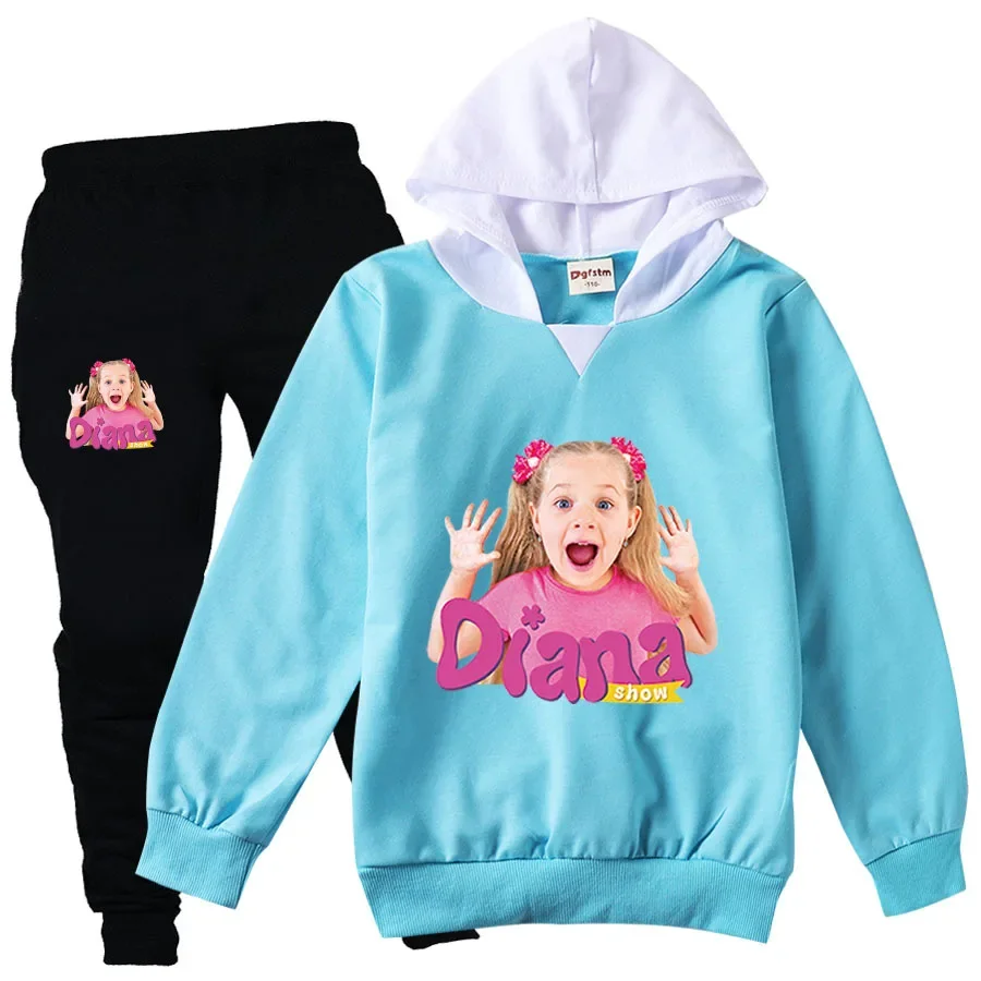 

Diana y Roma Costume Kids Hooded Sweatshirts Pants 2pcs Suits Baby Girls 2023 Autumn Clothes Baby Boys Clothing Children's Sets