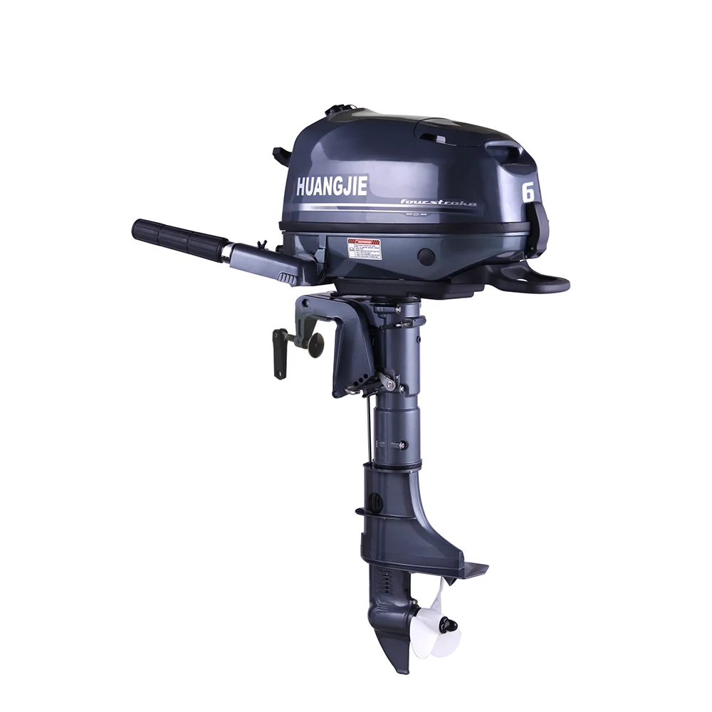 

Huangjie Boat Engine 4 Stroke 6HP short long shaft Gasoline Water-Cooled Like Yamaha Outboard Motor 4Stroke