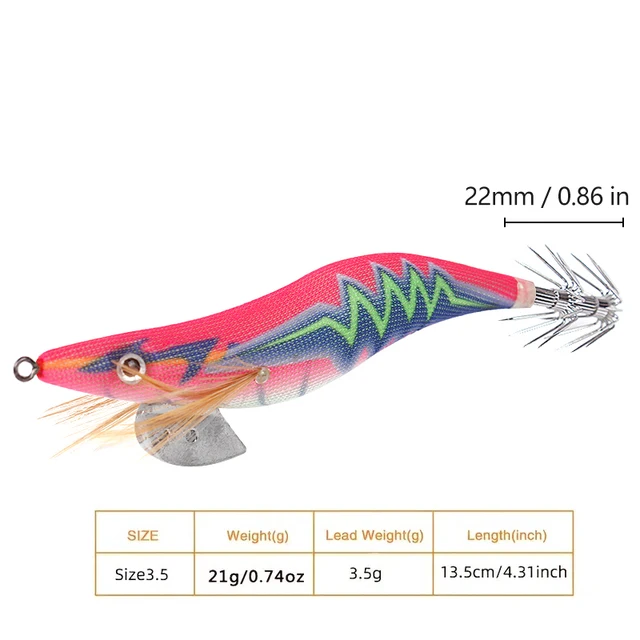 Luminous Wooden Shrimp Bait 4