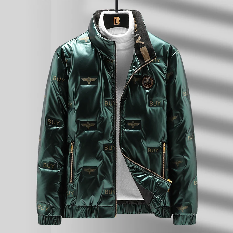 new Windbreaker Men's Winter Coat Short Ripstop Down Jacket Warm Hoods Windbreaker Thick Puffer Jacket Men