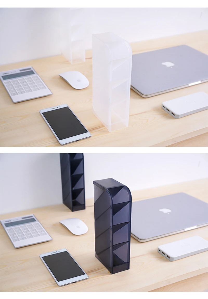 Desk Organizer Oblique Insertion Type Stand for Pen and Cosmetics