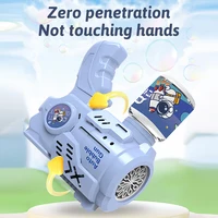 12 Hole Children's Astronaut Bubble Machine Fully Automatic Handheld Bubble Blowing Gun without Battery and Bubble Water 5