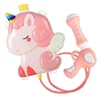 Children Cartoon Backpack Water Gun Toy Pull Type Large Capacity Outdoor Beach Pool Fight Gun Cute Summer Pool Toy 1