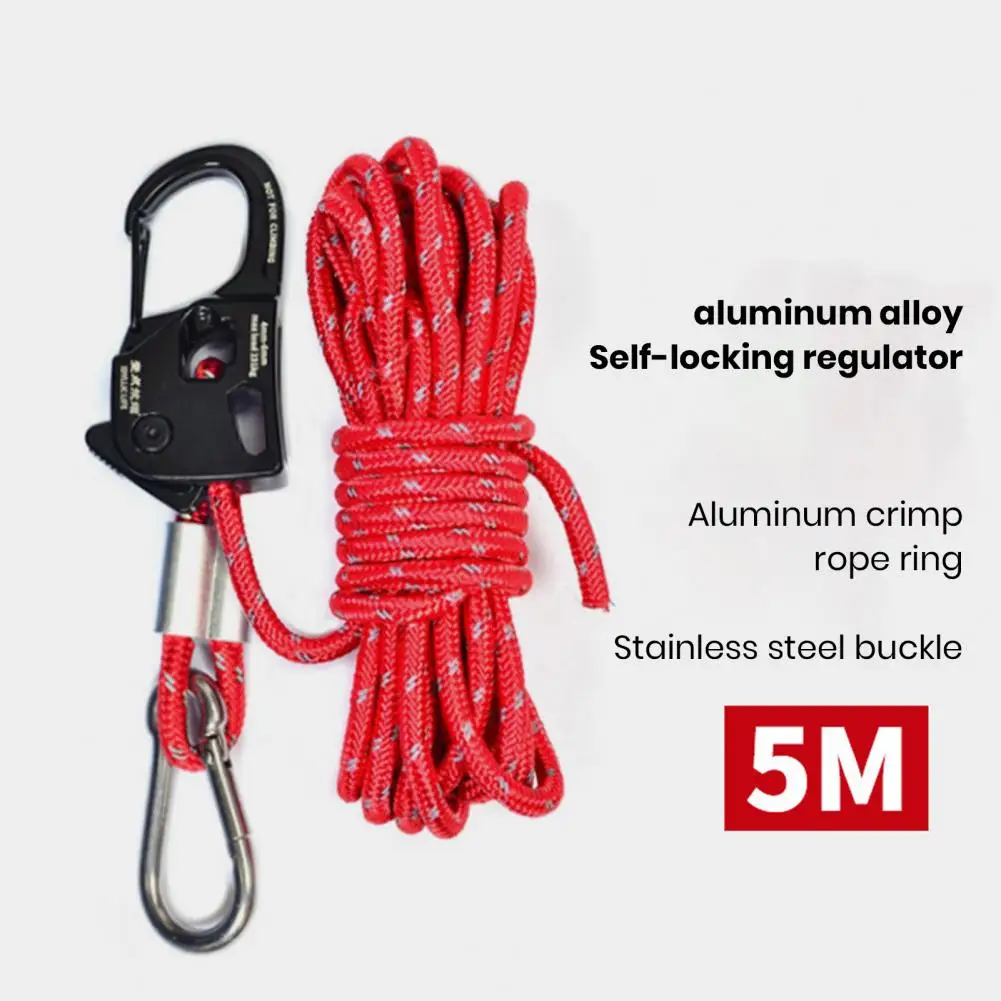 

Camping Supplies Aluminum Alloy Tent Rope Tensioner Lightweight Portable Cord Adjuster for Strong Load-bearing Durability Quick