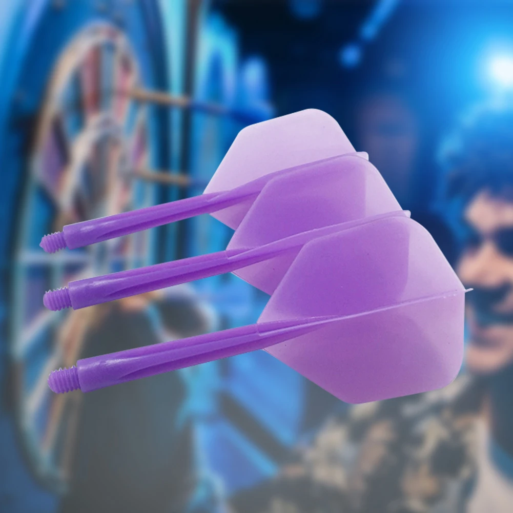 3/6Pcs Integrated Dart Shaft and Flights Standard Shape 2BA Screw In-one Dart Flight Anti-Fall Transparent Dart Accessories Kit