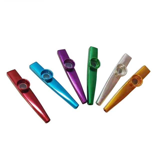 Pwshymi Kazoo professionnel Kazoo Instrument de musique professionnel en  aluminium à tonalité réglable avec instruments pour