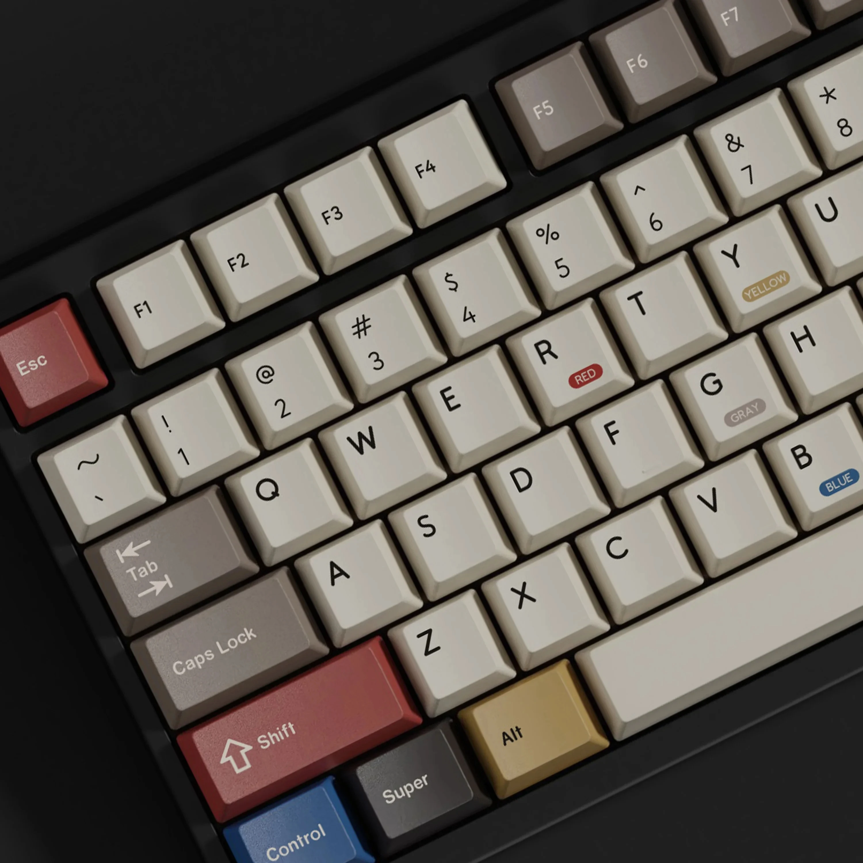 Gmk 159 Keycaps Dye Sub Pbt Material para Interruptor Mecânico Keycaps Retro 100 Cherry Profile Split Keybar - Imagem 5
