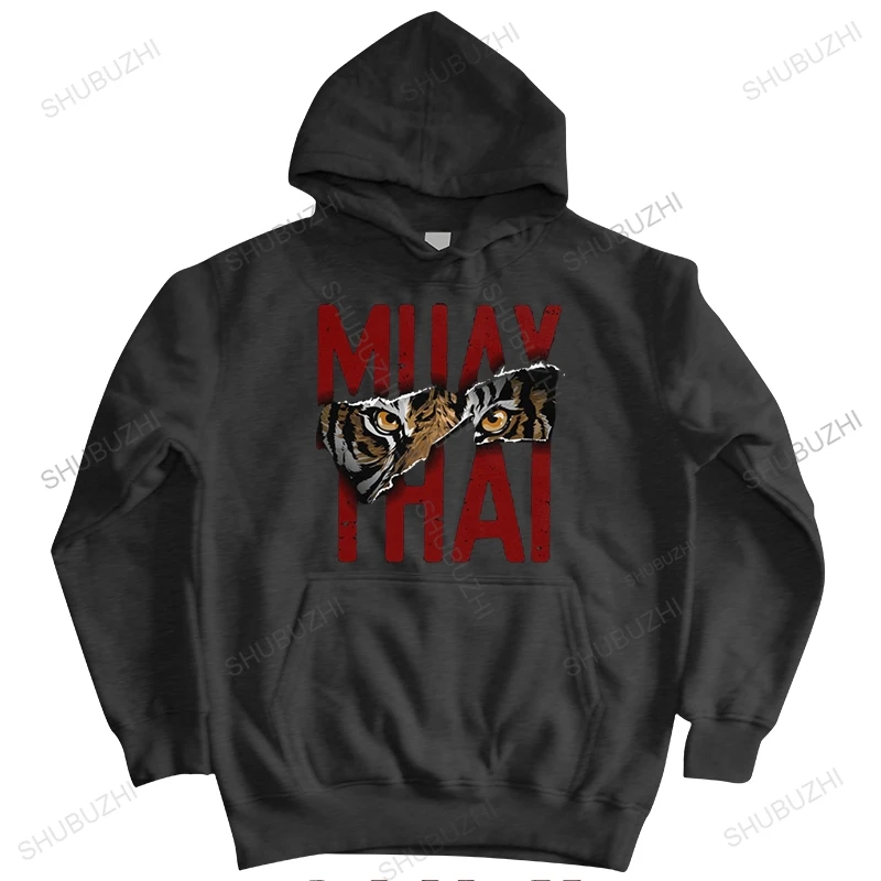 

Новинка, мужские толстовки Muay Thai Tiger Harajuku, осенняя хлопковая толстовка с капюшоном для отдыха, тайское боевое искусство, толстовка с изображением истребителя, Топ