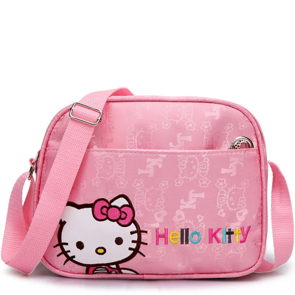 Hello Kitty Children's Exquisite Messenger Bag Pink Princess Small Bag Girl Cute Cartoon Small Shoulder Bag