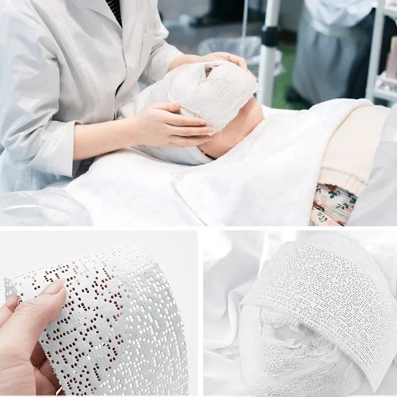 25pcs Mummy Sculpting Mask 5D V Shape SPA Plaster Whitening Lifting Slim Face Brighten Fine Lines Firming Skin Fading Masks
