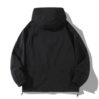 Black Waterproof Windbreak Cargo Jackets Plus Size 12XL Fashion Casual Solid Color Jackets Big Size 12XL Coats Male 2