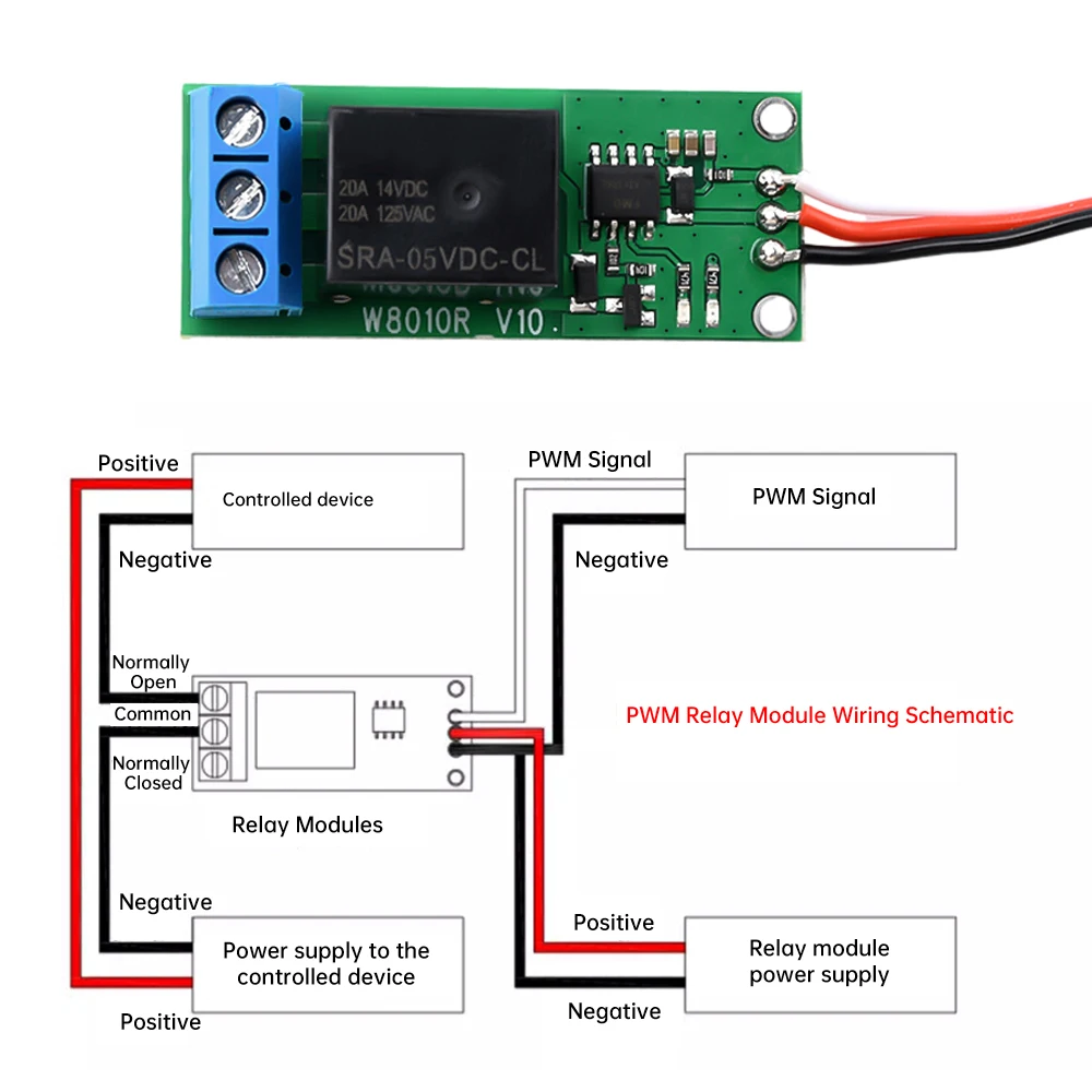 YUNIQUE GREEN-CLEAN-POWER - Interruttore Relè Elettronico PWM K1 1CH per RC Modellismo