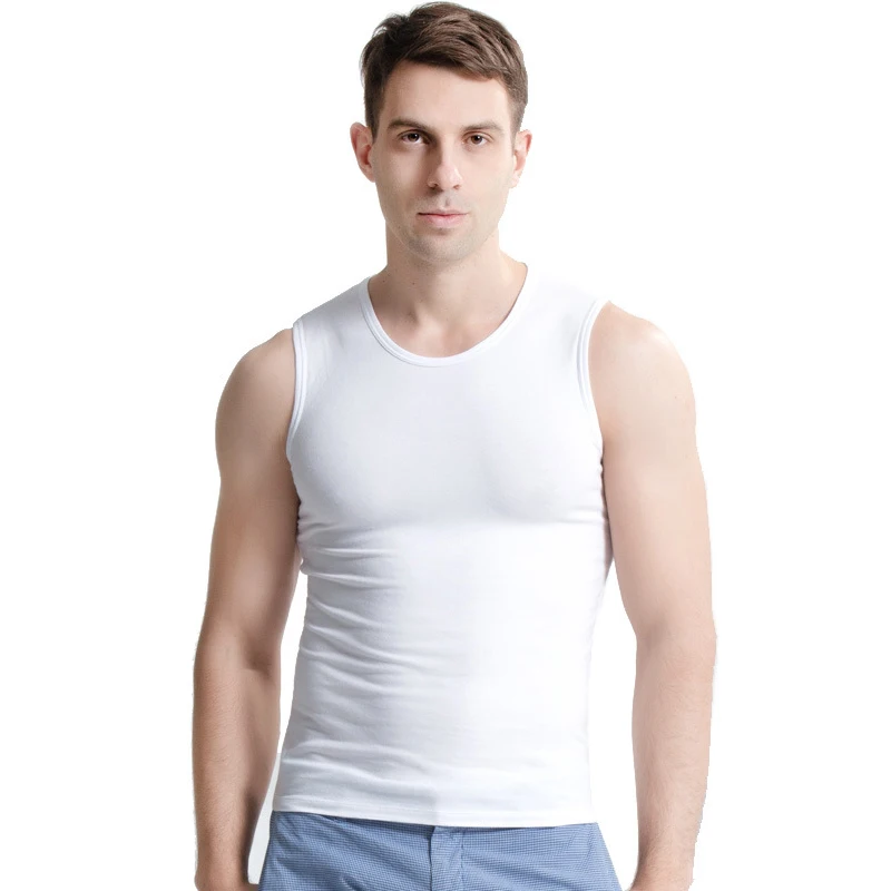 Man Cotton Solid Seamless Underwear Clothing Mens Sleeveless Tank Vest Comfortable Elastic Undershirts Bodybuilding Singlets breastfeeding maternity bras nursing pregnant women pregnancy plus size underwear breast feeding bra clothing