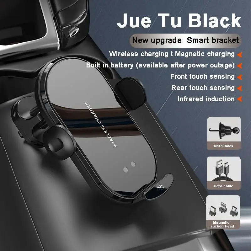 2023 New Car Phone Holder With Wireless Charging And Air Vent Mount For Cross Border Car Phone Accessories