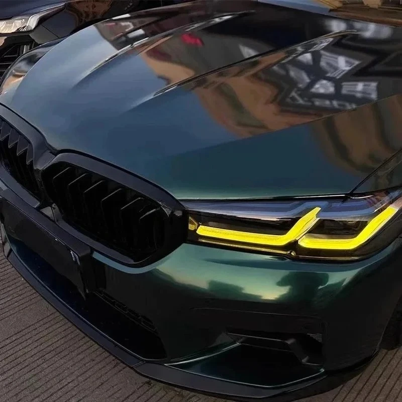 BMW 5 시리즈 2021-2023 G30 G31 F90 레몬 옐로우 DRL 모듈 RGB 멀티컬러 LED 보드 주간 주행등 칩