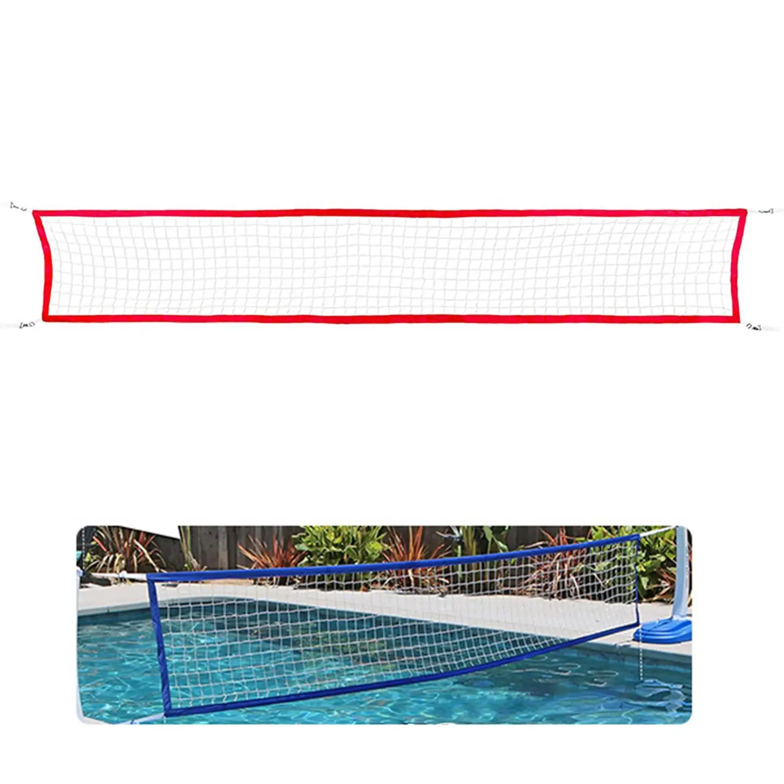 Pool Volleyball Net Standard Braided Net Portable Volleyball