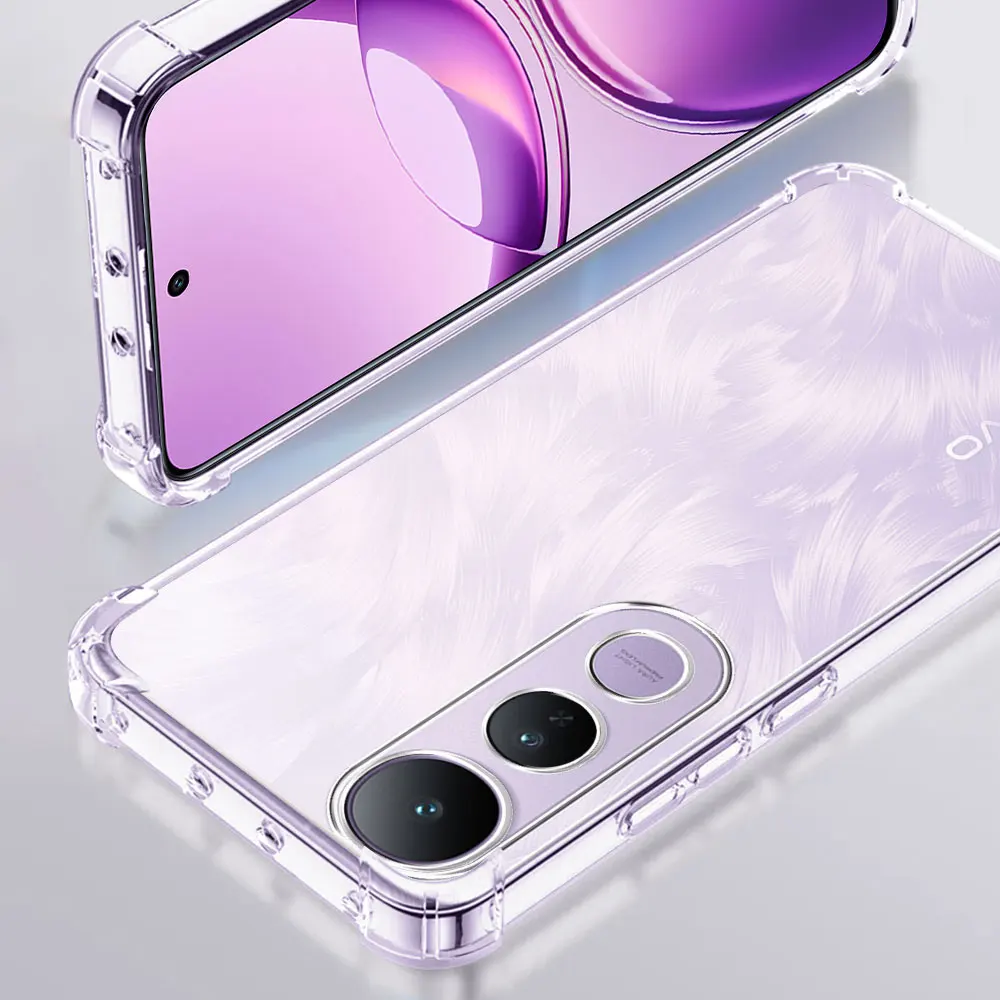 Enhanced Shockproof Clear Phone Case - Soft Silicone Protective Cover