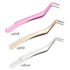 1 Pc Eyelash Comb Tweezers Stainless Steel Anti-Static Non-Magnetic Professional Pincet Lashes Extension Tweezers Makeup Tools 2