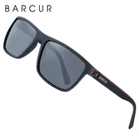 BARCUR Design-Lunettes de soleil polarisées TR90 pour homme et femme, accessoire de sport léger, protection UVAB 5