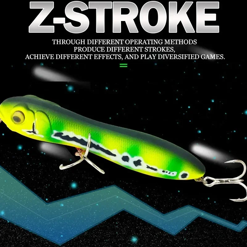 WTD Topwater Lure Surface Walk The Dog Bass Pike Sparrow Wobbler Stick Bait WTD Floating Pencil Walker IMAKATSU Trairao Lures - 3