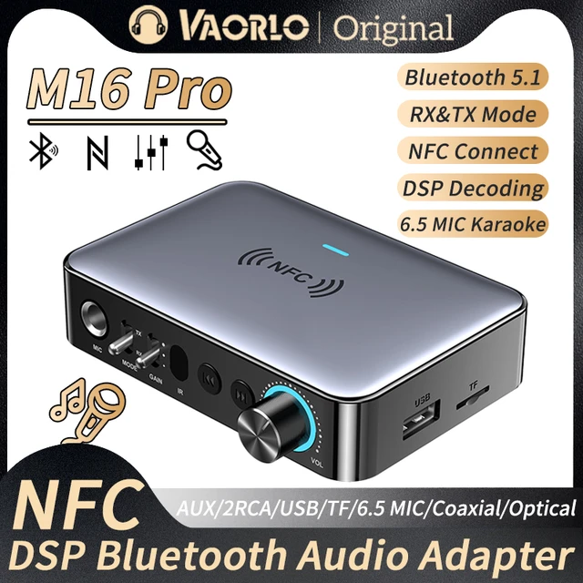 TF NFC HiFi Bt5.0 Adaptador Bluetooth Adaptador de receptor de