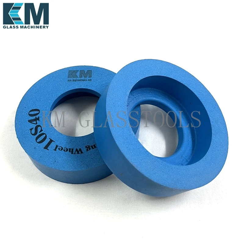 Blue 10S40/60/80-150x40x70/130x35x60 Polishing Wheel, For glass edging machine.