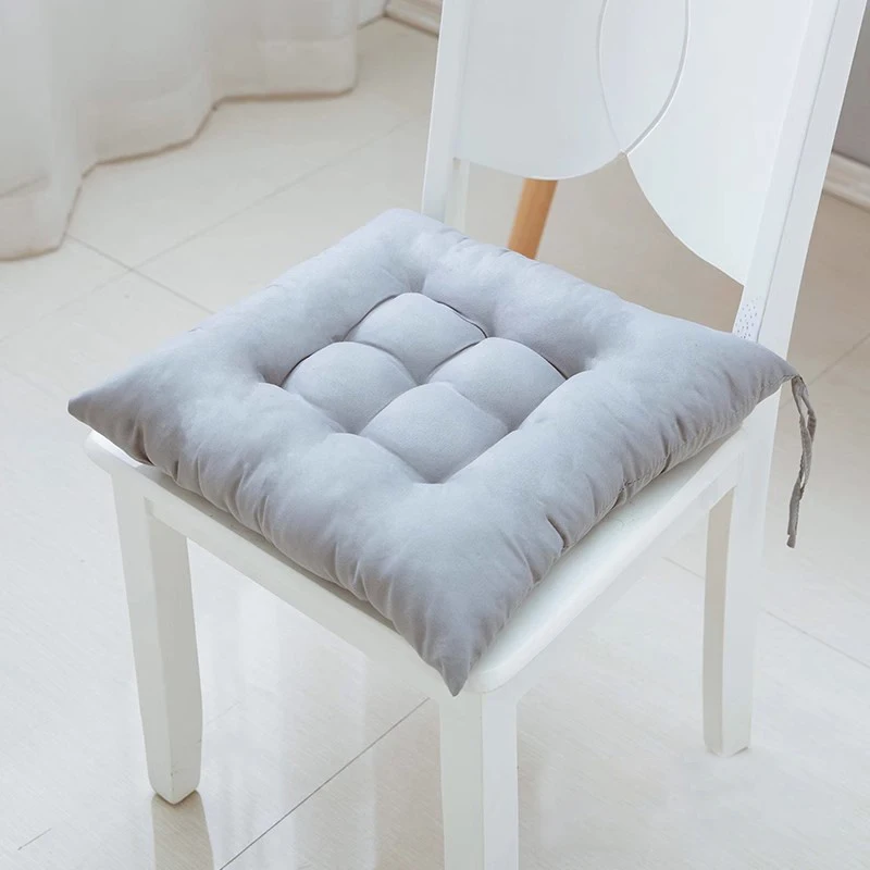1 Piece Cotton Upholstery Soft Padded Cushion Solid Chair Square Mat Office Home Decoration Car Garden Sun Lounge Seat Cushion