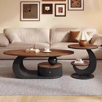 Table basse en bois de noyer, une lumière de luxe et sensation haut de gamme, Table de nouveau Style, design pour petite pièce, meubles chinois français 3