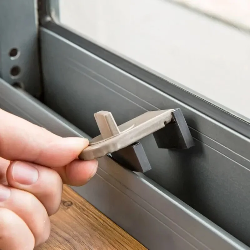 2PCS Window Safe Anti-Theft Lock Children's Anti-Falling Window Limiter Translation Adjustable Fixed Anti-Theft Lock