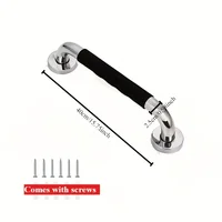 พรีเมี่ยมสแตนเลสสตีลคว้าบาร์ชุด-Anti-SLIP,ทนทานความปลอดภัยสําหรับผู้สูงอายุและคนพิการ-ติดตั้งง่าย,เหมาะกับอ่างอาบน้ํา 6