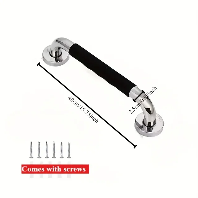 พรีเมี่ยมสแตนเลสสตีลคว้าบาร์ชุด-Anti-SLIP,ทนทานความปลอดภัยสําหรับผู้สูงอายุและคนพิการ-ติดตั้งง่าย,เหมาะกับอ่างอาบน้ํา 6 พรีเมี่ยมสแตนเลสสตีลคว้าบาร์ชุด-Anti-SLIP,ทนทานความปลอดภัยสําหรับผู้สูงอายุและคนพิการ-ติดตั้งง่าย,เหมาะกับอ่างอาบน้ํา 6