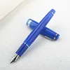 JINHAO 82 Blue Fountain Pen Student F EF Ink Pen High Quality Calligraphy Pen Stationery School Office Supplies 2