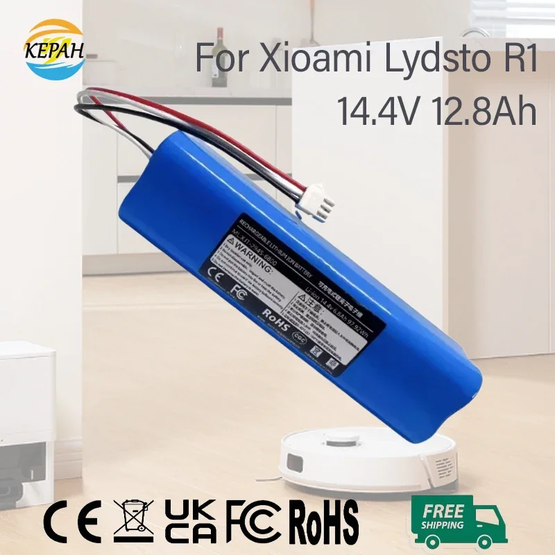 Rechargeable Battery for Xiaomi Lydsto R1 Viomi S9 Roidmi Eve Plus neabot Q11 SYB2 Robot Vacuum Cleaner for Rechargeable Battery Vacuum Cleaner Battery Battery Replacement