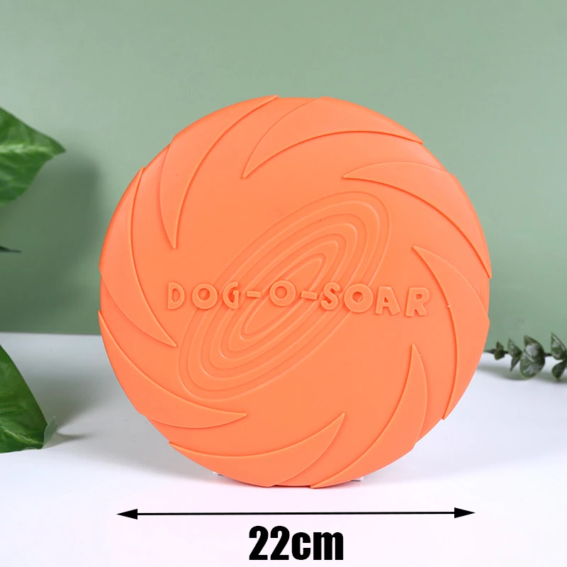Large dog golden fur pet flying disc toy TPR soft, bite resistant, easy to throw dog flying disc outdoor training dog supplie 6