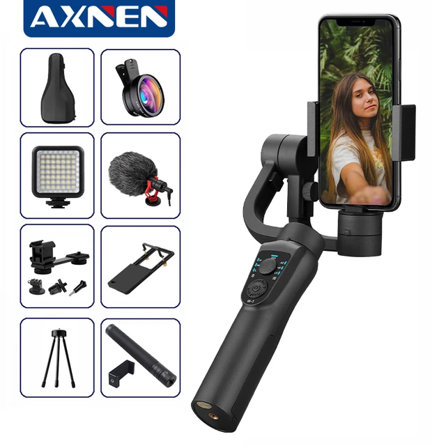 AXNEN S5B 3 Axis Handheld gimbal stabilizer cellphone Video Record  Smartphone Gimbal For phone Action Camera