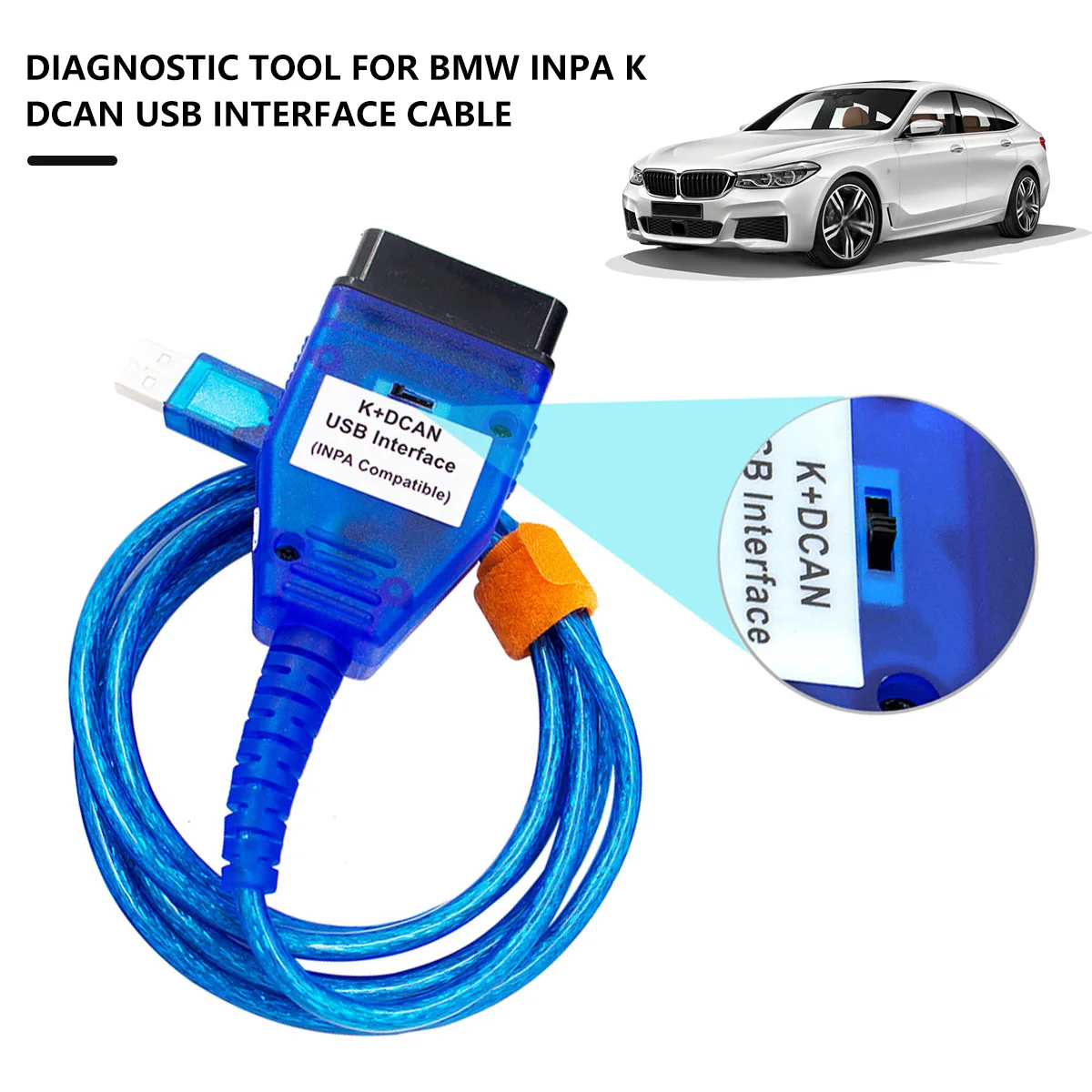 Автомобильный Диагностический кабель для BMW INPA K + CAN INPA K DCAN OBD2