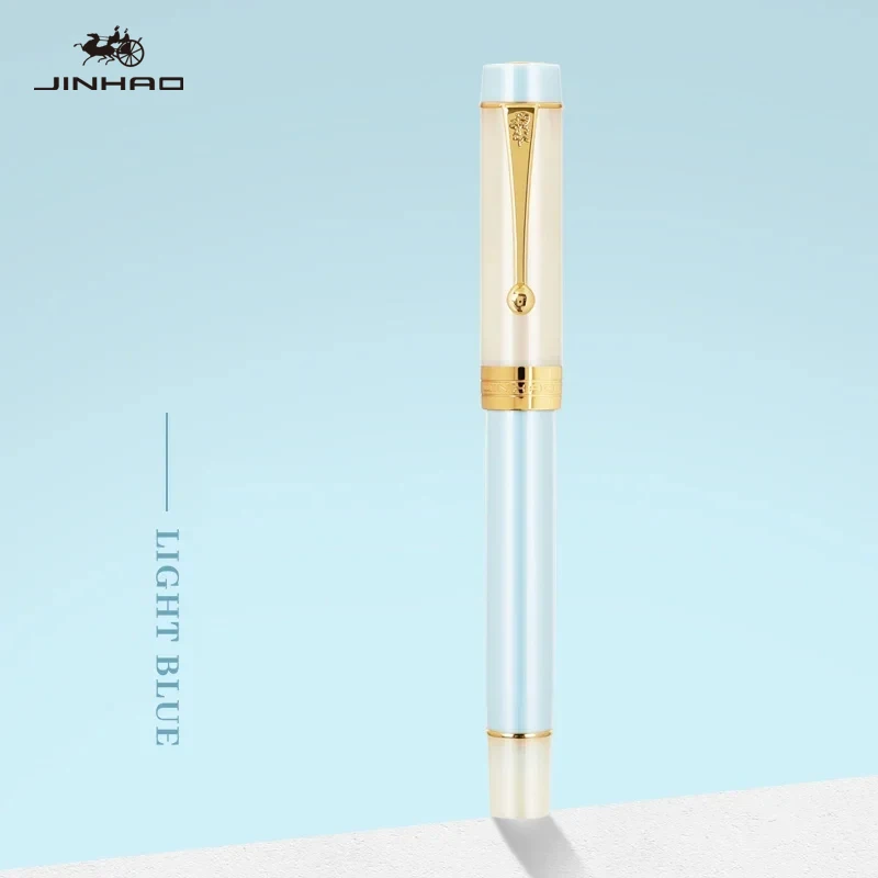 JINHAO 100 센테니얼 만년필 골드 클립, EF F F M 하트비트 펜촉, 비즈니스 문구, 학교 사무용품, PK 9019 9016 9013