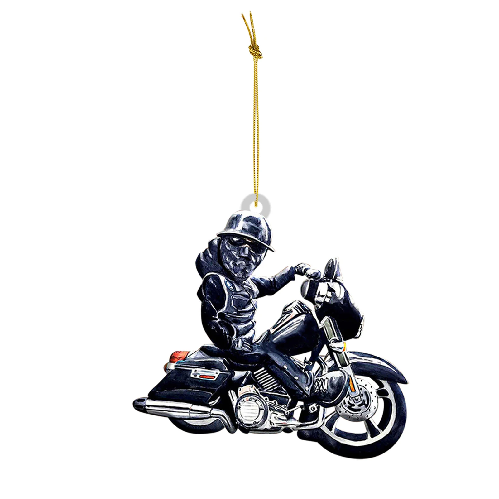 Ciondolo per Auto teschio moto Rider decorazione specchio ciondolo appeso specchietto retrovisore automatico appeso ornamento di Halloween natale