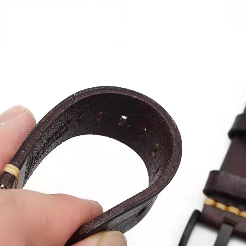 22mm 20mm Leather strap For Samsung Galaxy watch 3/4 Huawei watch 3 pro GT2 Sports Smart Watch Premium Wristband For Amazfit GTR