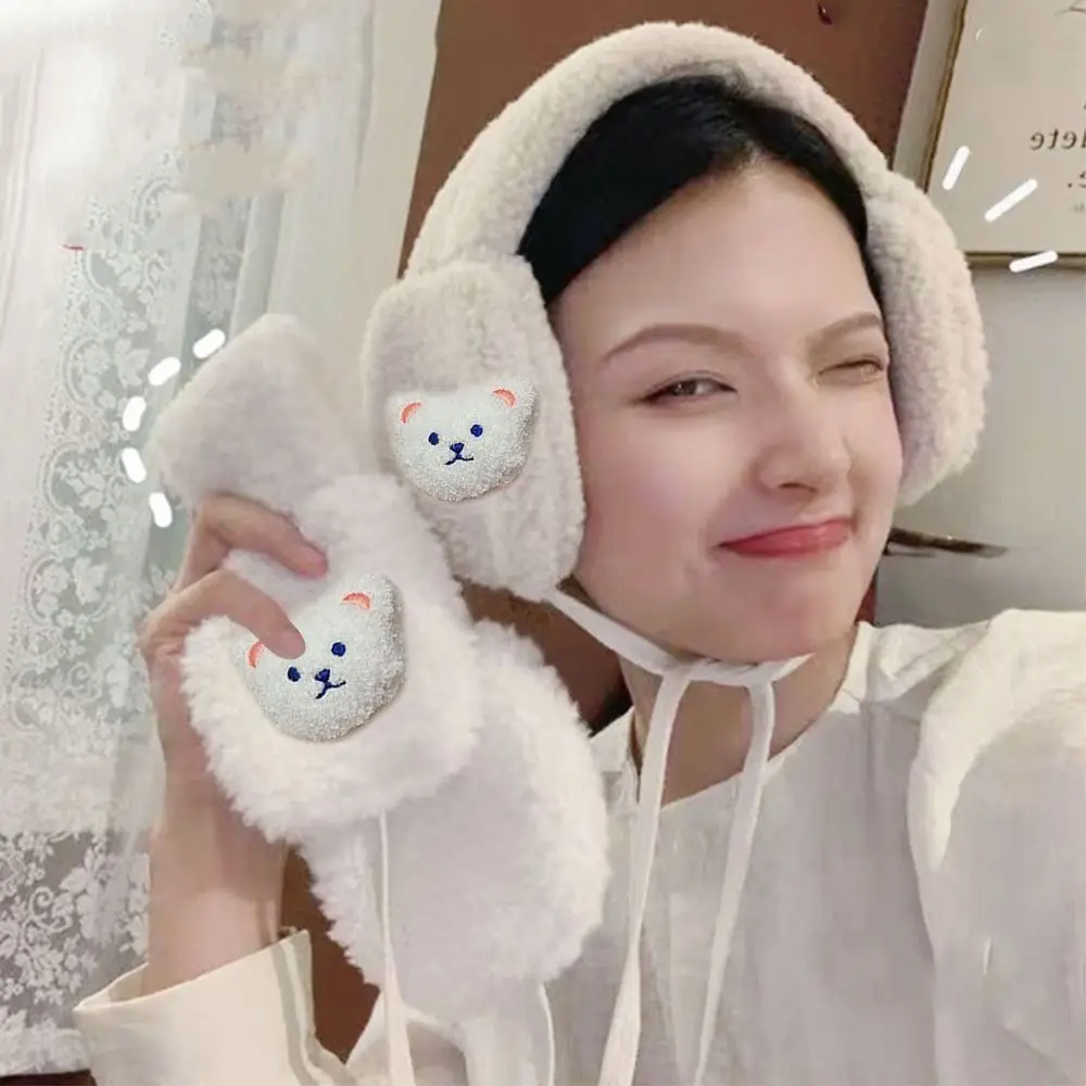 Cute Warm Soft Fluffy Ear Cover Plush Earmuffs Ear Warmer Earflaps