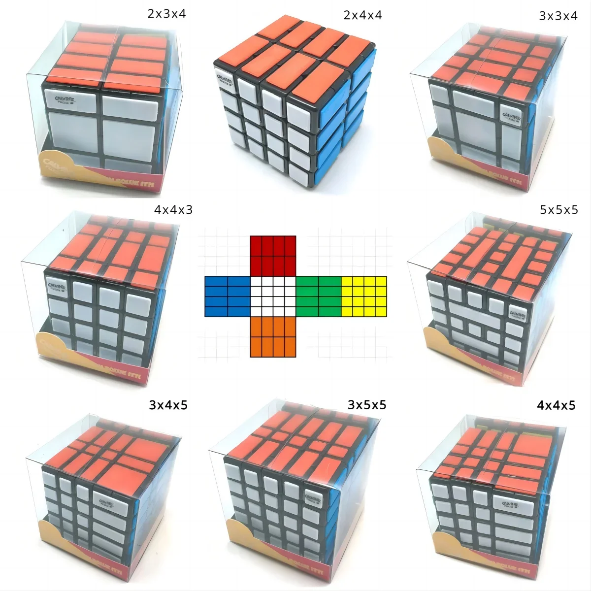 

9 Kinds of Cubes Calvin's Puzzle 5x5x5 Cube 4x4x5 3x5x5 3x4x5 2x4x4 4x4x3 3x3x4 2x3x4 Bandage Cube Black Body Magic Cube Toys