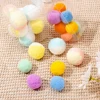 12Pcs Cat Toy Balls Soft Poms Ball Exquisite Material Pompon Ball Toy Cats Interactive Cat Toys Pet Supplies 2