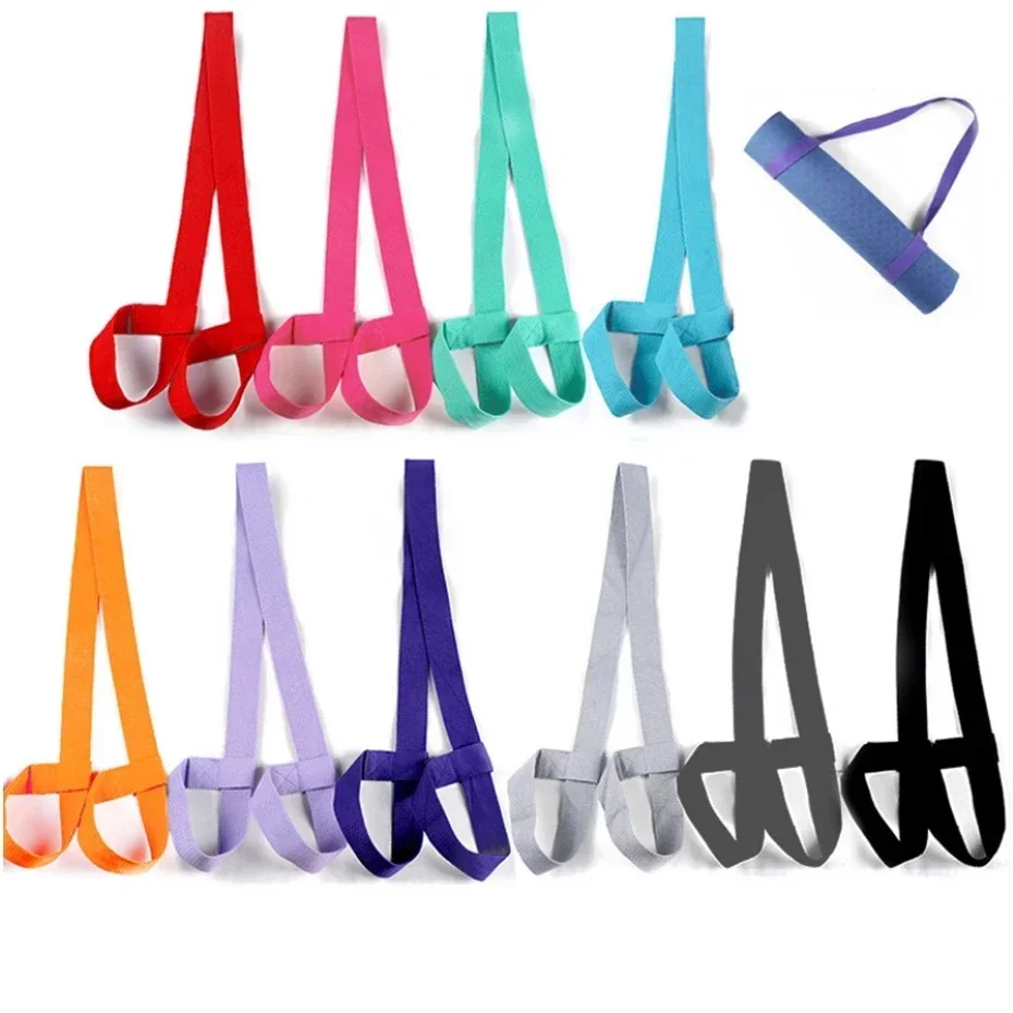 Description Picture 3 of itemYoga Mat Strap Belt Shoulder Carry Belt Adjustable Sports Sling Exercise Stretch Fitness Elastic Yoga Belt Gym Yoga Equipment