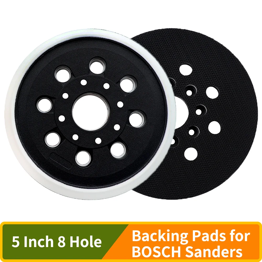 5Inch8HoleHookLoopReplacementOrbitalSanderBackingPadfor
