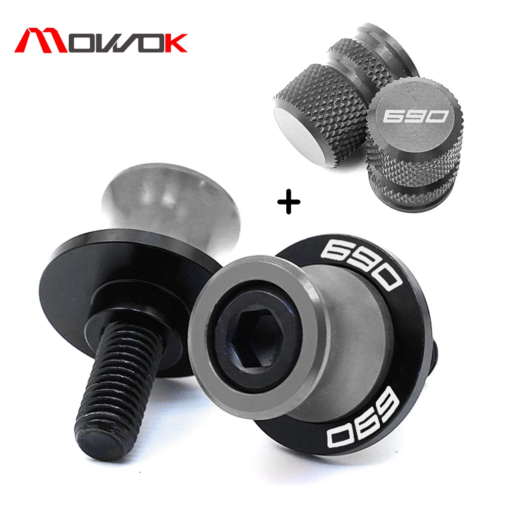 High-Quality Motorcycle Valve Caps & Swingarm Spools with Slider Stand Screws