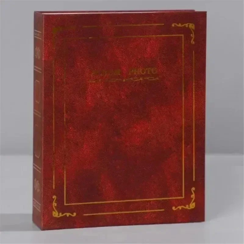 6 Inches 100 Photos 10x15 Cm Foil Stamped Cover Insert Anniversary Classic Vintage Photo Album Home Collection Decoration LIJIAO