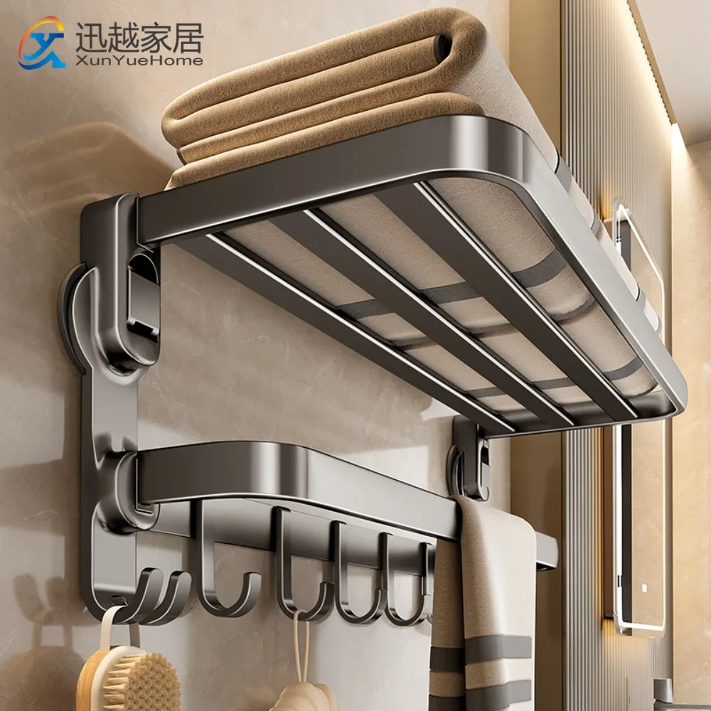 Towel rack No-hole Suction Cup Towel Rack Bathroom Accessories